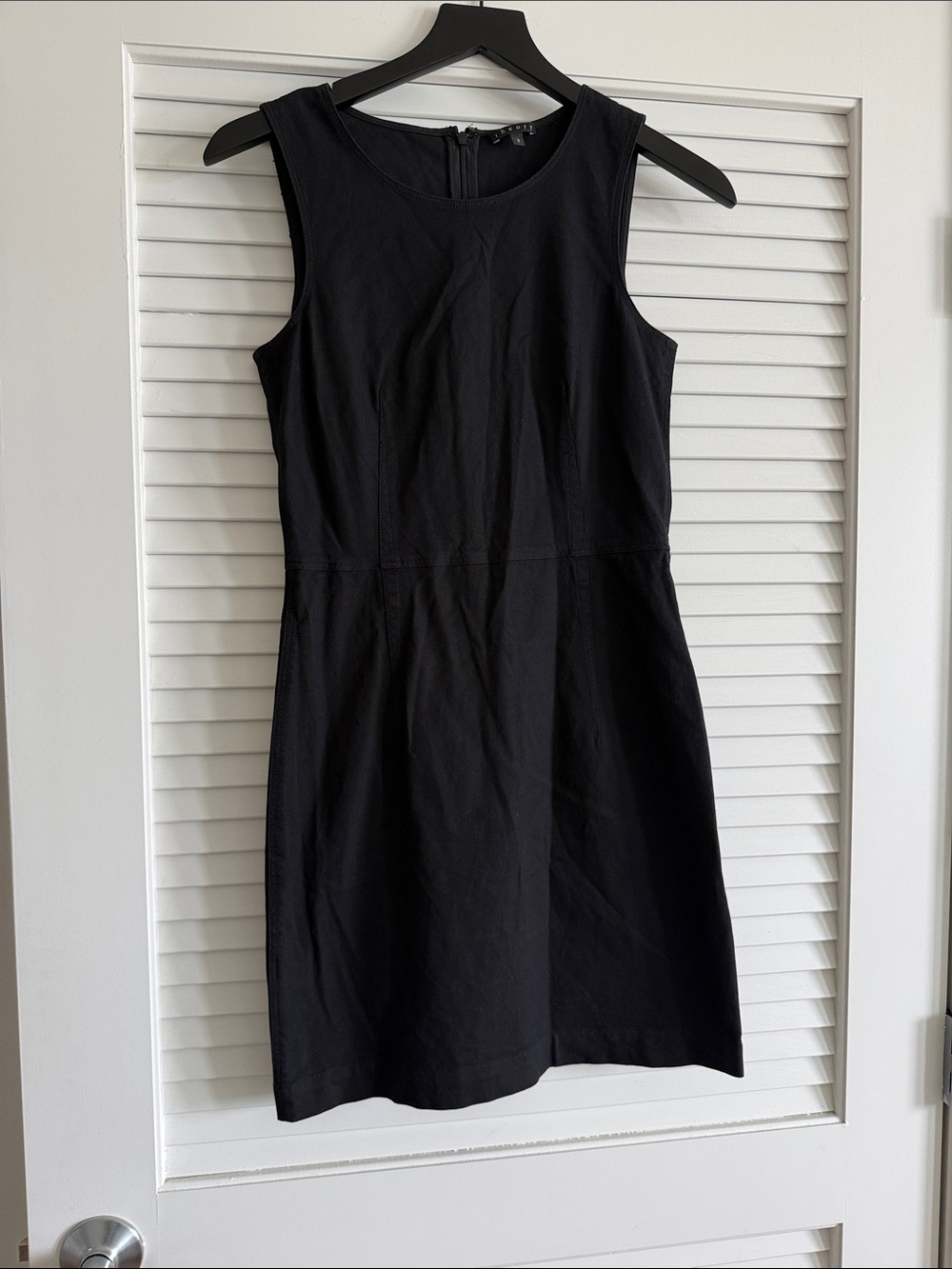 Theory Black Sleeveless Mini Dress